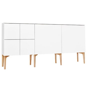 Sideboards & dressers, Fuuga sideboard, 192 cm, white - oak, White