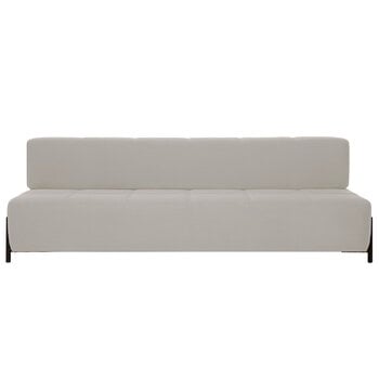 Sofa beds, Daybe sofa bed, black metal - light grey Brusvik 02, Gray