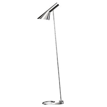 Floor lamps, AJ floor lamp, polished stainless steel, Silver