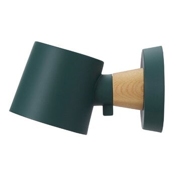 Wall lamps, Rise wall lamp, hardwired, petrol green, Green