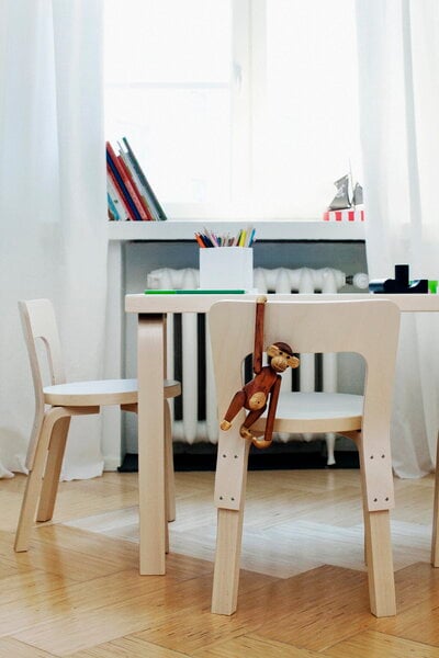 Dining tables, Aalto table 81B, birch - white laminate, White