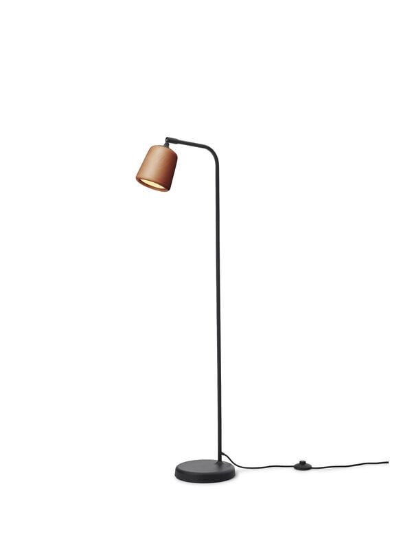 Floor lamps, Material floor lamp, terracotta, Brown