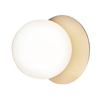 Wall lamps, Liila 1 wall/ceiling lamp, medium, gold - opal, Gold