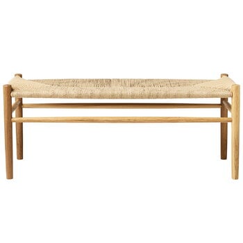 Benches, J83B bench, lacquered oak, Natural