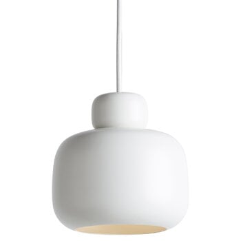 Pendant lamps, Stone pendant, small, white, White