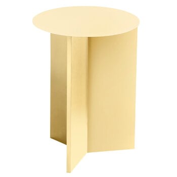 Coffee tables, Slit table, 35 cm, high, light yellow, Yellow