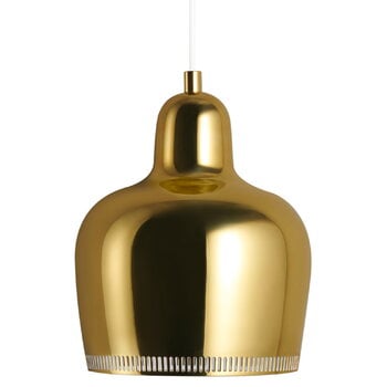 Pendant lamps, Aalto pendant A330S "Golden Bell", brass, Gold