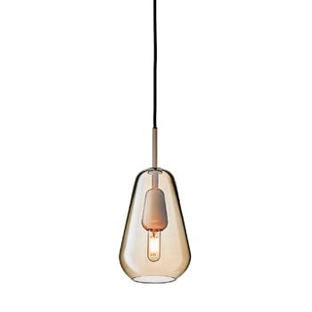 Pendant lamps, Anoli 1 pendant, small, gold, Gold