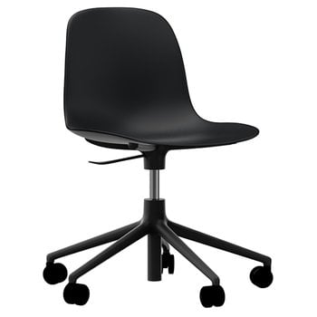 Office chairs, Form Swivel 5W Gaslift chair, black, Black