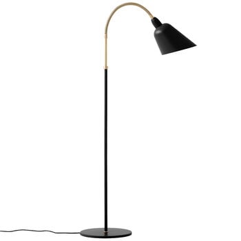 Floor lamps, Bellevue AJ7 floor lamp, black - brass, Black