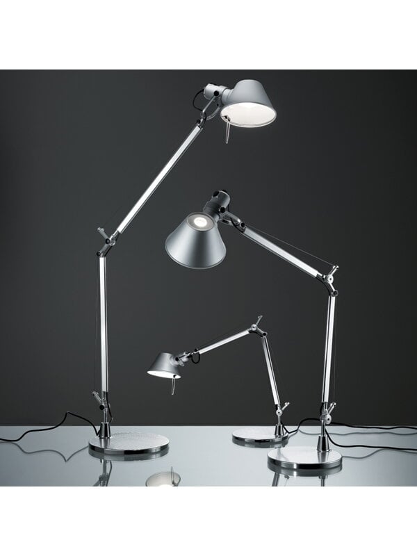 Desk lamps, Tolomeo Micro LED table lamp, aluminium, Silver