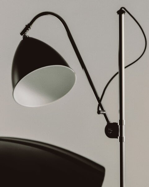 Floor lamps, Bestlite BL3 floor lamp, S, chrome - matt black, Silver