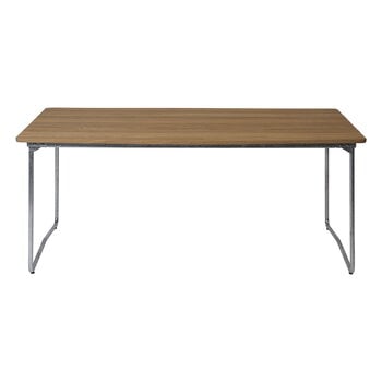 Patio tables, Table B31, 170 x 92 cm, galvanized steel - oiled oak, Natural