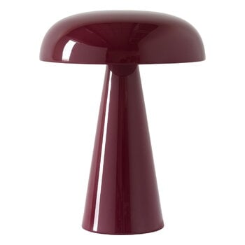 Exterior lamps, Como SC53 portable table lamp, red brown, Red