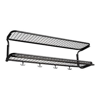 Wall coat racks, Classic hat rack, 100 cm, black, Black