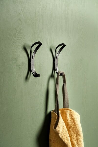 Wall hooks, Endless hook, black, Black