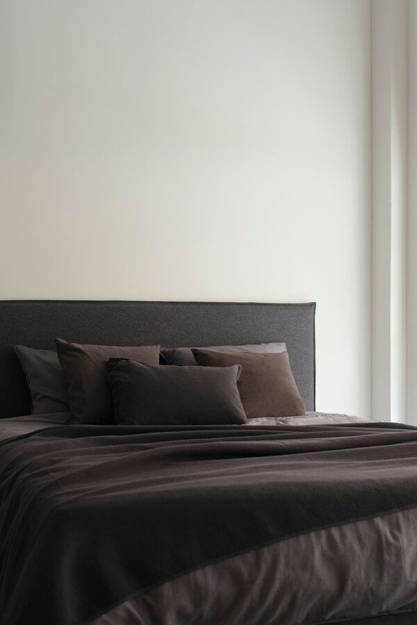 Headboards, Slim headboard, Wooly, graphite, Gray