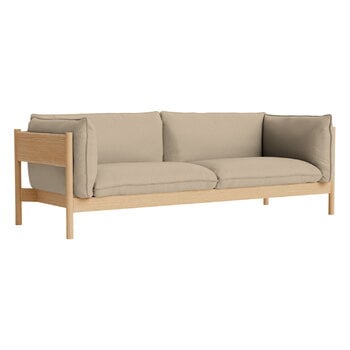 Sofas, Arbour Eco 3-seater, Hallingdal 220 - oiled waxed oak, Beige