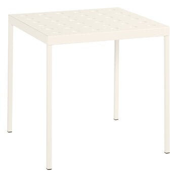 Patio tables, Balcony table, 75 x 76 cm, chalk beige, White