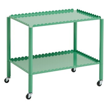 Kitchen carts & trolleys, Arcs trolley, low, jade green, Green