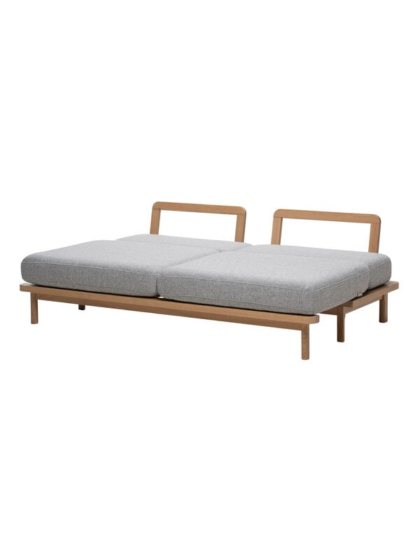 Sofa beds, Hetki sofa bed, oak base - grey Muru 470, Gray