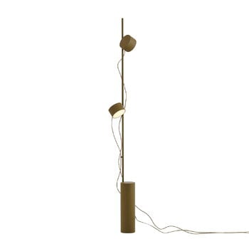 Floor lamps, Post floor lamp, brown green, Green