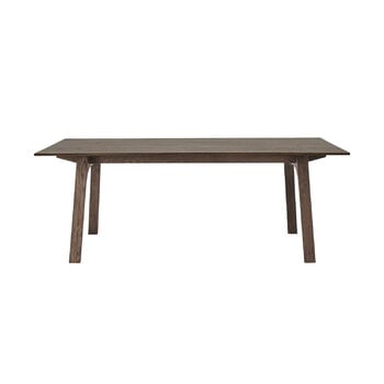 Dining tables, Earnest extendable table, 205 x 100 cm, dark oiled oak, Brown