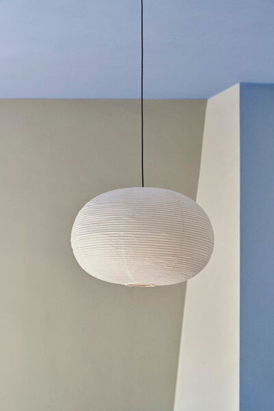 Pendant lamps, Paper shade Ellipse, classic white, White