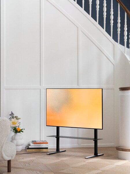 TV stands, Plate shelf, charcoal, Gray