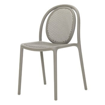 Patio chairs, Remind 3730r chair, recycled plastic, grey, Gray