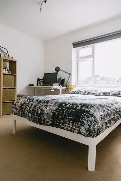 Bed frames, Bed frame with slats, white, White