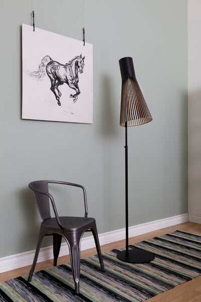 Floor lamps, Secto 4210 floor lamp, black, Black