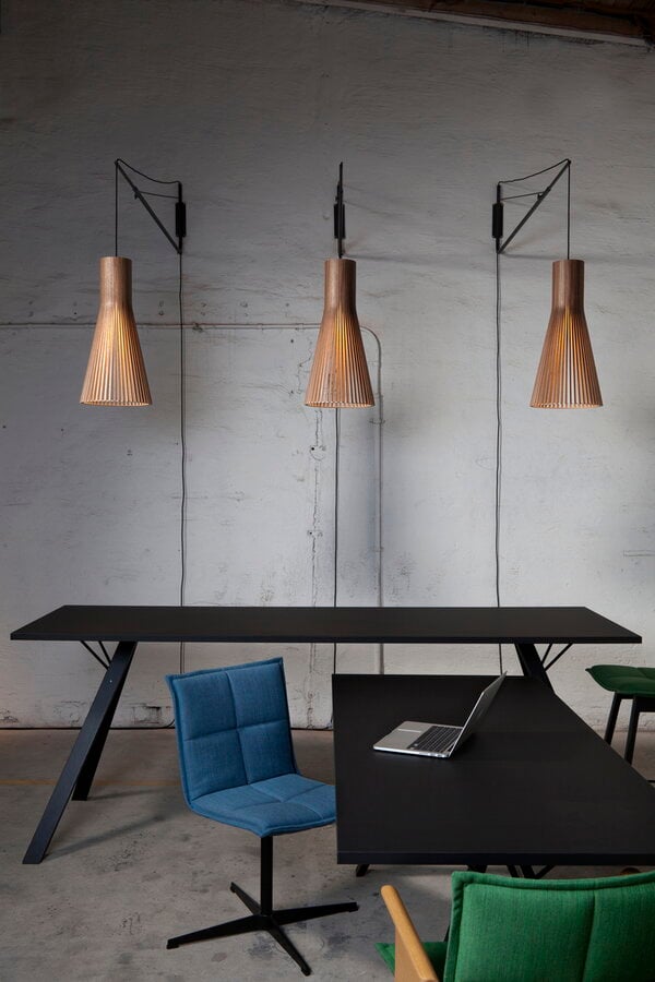 Pendant lamps, Secto 4200 pendant 60 cm, walnut, Natural