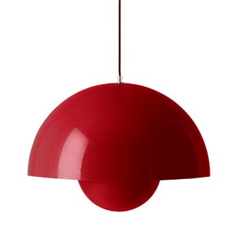 Pendant lamps, Flowerpot VP2 pendant, vermilion red, Red