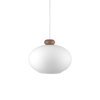 Pendant lamps, U2 Hiti pendant, walnut - opal glass, White