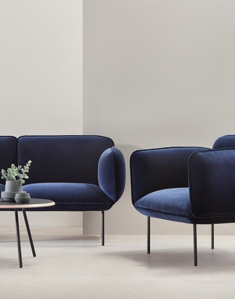 Sofas, Nakki 2-seater, dark blue, Blue